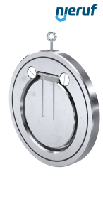 swing check valve DN150 ZR02 stainless steel A351 CF8M NBR