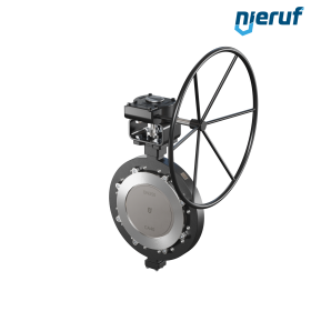 Triple offset butterfly-valve carbon steel AK14 DN 350 PN16 worm gear