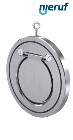 swing check valve DN125 ZR01 steel 1.0460 / A 105, zinc plated EPDM