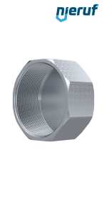 Malleable cast iron fitting cap no. 300, DN100 - 4" inch galvanized