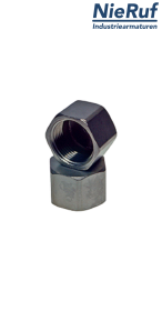 cap 1" inch NPT female stainless steel 316L