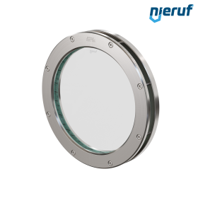 Sight glass fitting DN200 - 8" Inch  BS04 stainless steel 1.4571 borosilicate glass 0,0 bar