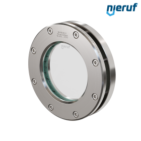 Sight glass fitting DN80 - 3" Inch  BS04 stainless steel 1.4571 borosilicate glass 0,0 bar