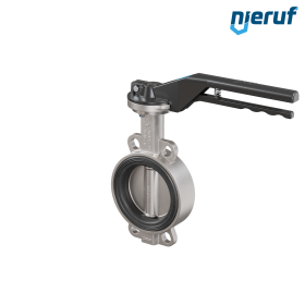Butterfly-valve-stainless-steel DN 125 PN16 AK08 EPDM notch lever