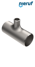 tee (welded) reduced 88,9 x 2,6 to 48,3 x 2,0 stainless steel 1.4571