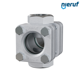 sight flow indicator G 1 1/2" Inch GS - C25 borosilicate glass