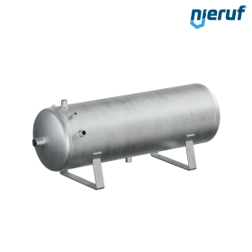 Pressure vessel horizontal BE01 50 liter, 0-16 bar, steel galvanized
