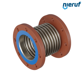 Axial expansion joint DN125 type KP05 fixed flanges and stainless steel-bellows