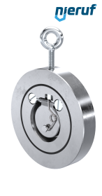 swing check valve with spring DN40 ZR04 stainless steel A351 CF8M EPDM