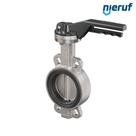 Butterfly-valve-stainless-steel DN 100 PN16 AK08 EPDM notch lever