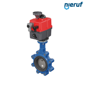 Butterfly valve DN 80 Lug type electric actuator 24-240V DVGW drinking water