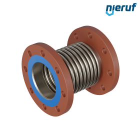 Axial expansion joint DN100 type KP05 fixed flanges and stainless steel-bellows