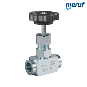 needle valve  3/8" inch NV01 steel (blue galvanized)