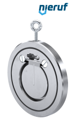swing check valve DN65 ZR01 steel 1.0460 / A 105, zinc plated NBR