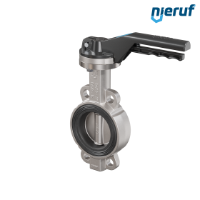 Butterfly-valve-stainless-steel DN 80 PN16 AK08 EPDM notch lever