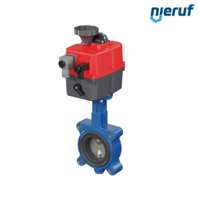 Butterfly valve DN 65 Lug type electric actuator 24-240V DVGW drinking water