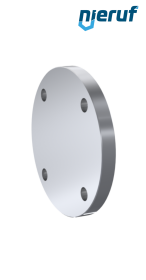 Blank flange DN50 PN10/16 EN1092-1 05 A C22.8 / P250GH bare