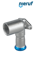 Wall plate Elbow 90° Pressfitting F DN12 - 15,0 mm female thread 1/2" inch stainless steel Wall plate Elbow 90° Pressfitting F DN12 - 15,0 mm female thread 1/2" inch stainless steel