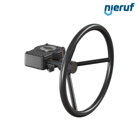 worm gear HB03 made of cast iron with wheel size 2 ISO5211 F10 stem 22mm square diagonal