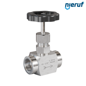 high pressure needle valve  1 1/4" inch NV01 stainless steel 1.4571