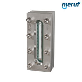 Sight glass fitting L=170mm  BS03 stainless steel 1.4571 borosilicate glass, reflex 16bar