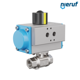 pneumatic-ball valve DN8 - 1/4" inch actuator single acting PK02