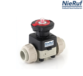 diaphragm valve PP-H d25 welding sleeve EPDM diaphragm valve PP-H d25 welding sleeve EPDM