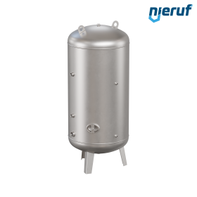 Pressurized water vessel vertical BE04 750 liter, 0-6 bar, stainless steel