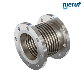 Axial expansion joint DN150 type KP05 stainless steel fixed flanges and stainless steel bellows