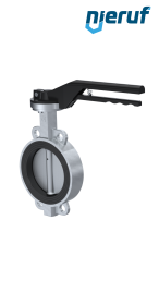Butterfly-valve-stainless-steel DN 80 PN16 AK08 EPDM notch lever