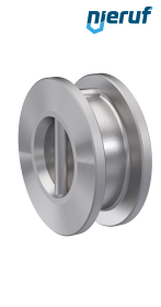 dual plate check valve DN50 DR03 ANSI 150 stainless steel 1.4408 metal