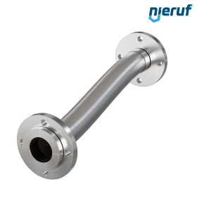 Stainless steel hoses ES01 DN65 - 2 1/2" inch with double braid and swivel flange length 500 mm