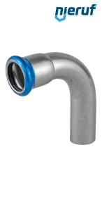 Elbow 90° Pressfitting F x M DN80 - 88,9 mm stainless steel