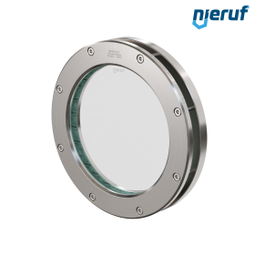 Sight glass fitting DN150 - 6" Inch  BS04 stainless steel 1.4571 borosilicate glass 0,0 bar