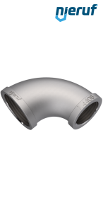elbow reduced 1/2" x 3/8" inch stainless steel 316 90° angle