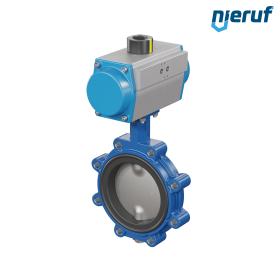Butterfly valve DN 150 AK02 EPDM high temperature & FDA pneumatic actuator double acting