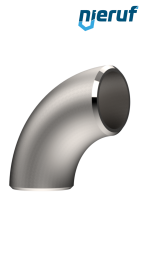 pipe bend (welded) 90° 76,1 x 2,0 stainless steel 1.4541