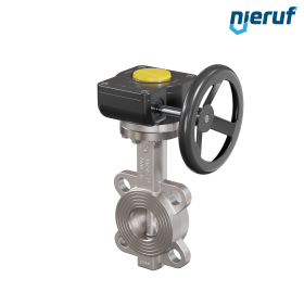 Butterfly-valve-stainless-steel DN 50 PN16 AK08 metall gearbox