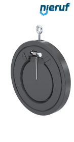 swing check valve with spring DN100 ZR07 plastic PVC-U NBR
