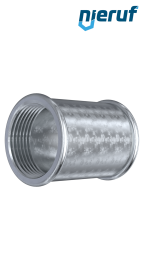 Malleable cast iron fitting socket no. 270, DN65 - 2 1/2" inch galvanized