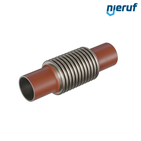 Axial expansion joint DN50 - 60,3mm type KP05 welding ends and stainless steel-bellows