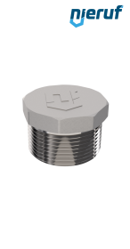 plug 1" inch male stainless steel 316