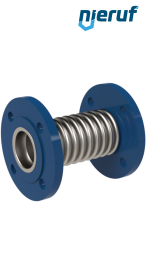 Axial expansion joint DN50 Type KP03 steel-flanges and sleeve made of stainless steel