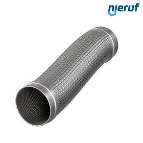 Stainless steel hoses ES01 DN150 - 168.3 mm with single braid and welding ends length 500 mm