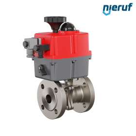 automatic-flange ball valve DN25 - 1" inch EK05 stainless steel 24V