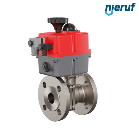 automatic-flange ball valve DN32 - 1 1/4" inch EK05 stainless steel 240V