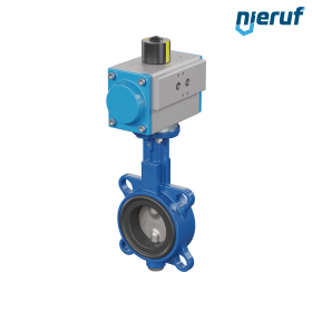 Butterfly valve DN 65 AK01 EPDM high temperature & FDA pneumatic actuator double acting