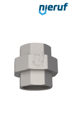 3/3 union 1/4" inch fm stainless steel 316 flat-sealing