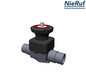 diaphragm valve PVC-U d32 cementing spigots EPDM diaphragm valve PVC-U d32 cementing spigots EPDM