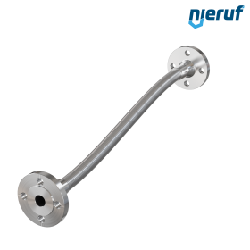 Stainless steel hoses ES01 DN20 - 3/4" inch with double braid and fixed flange length 500 mm